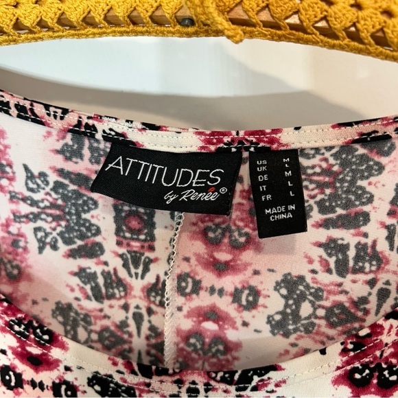 Vintage 90s Attitudes by Renee boho tank kaleidoscope maxi dress medium - Picture 3 of 5